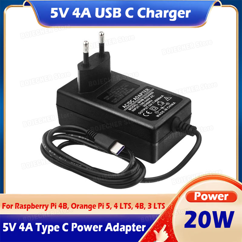 Pi Power Supply - Ładowarka USB C 5V 4A do