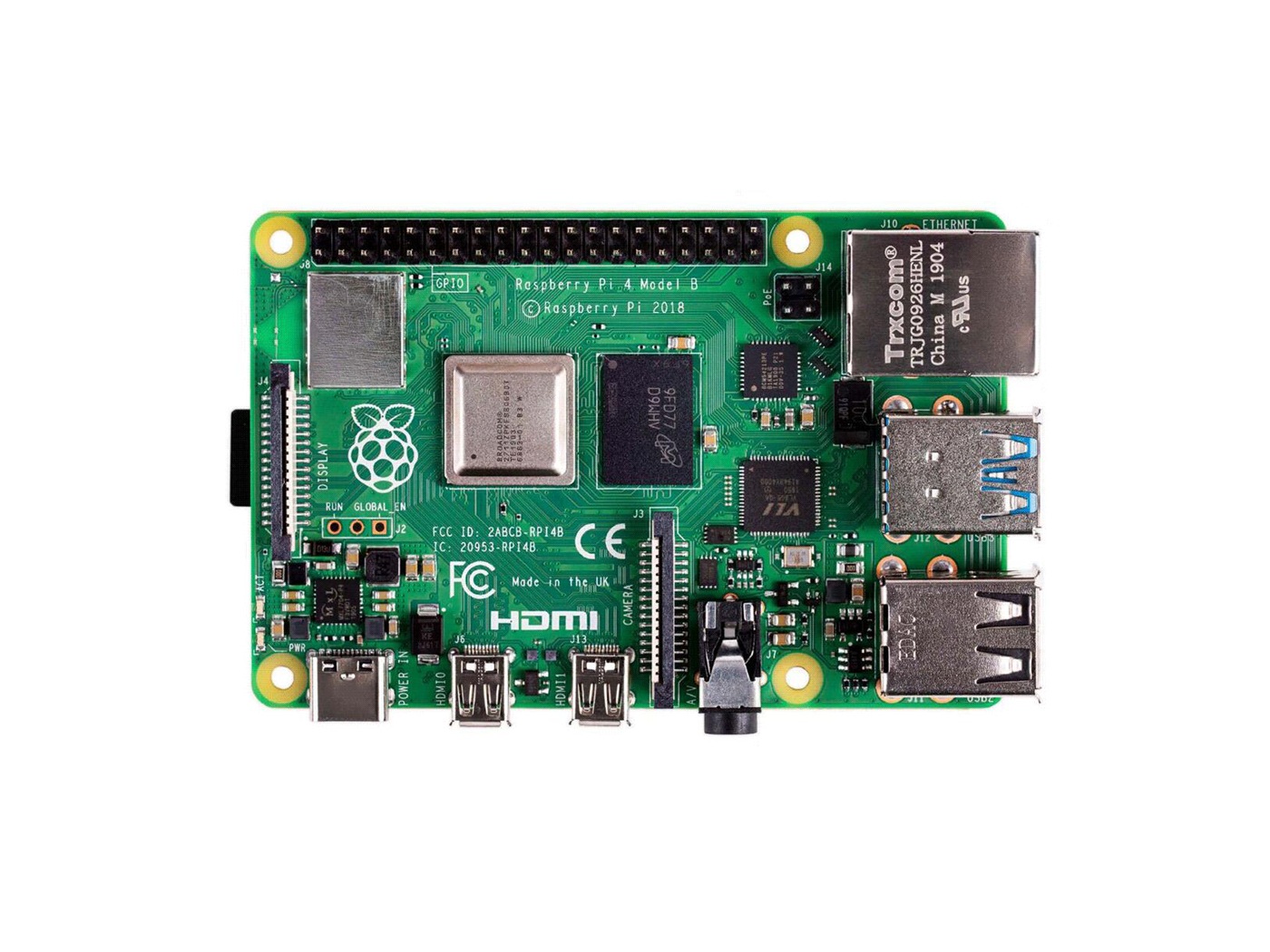 Pi 4 Case - Komputer Raspberry Pi 4 Model B,