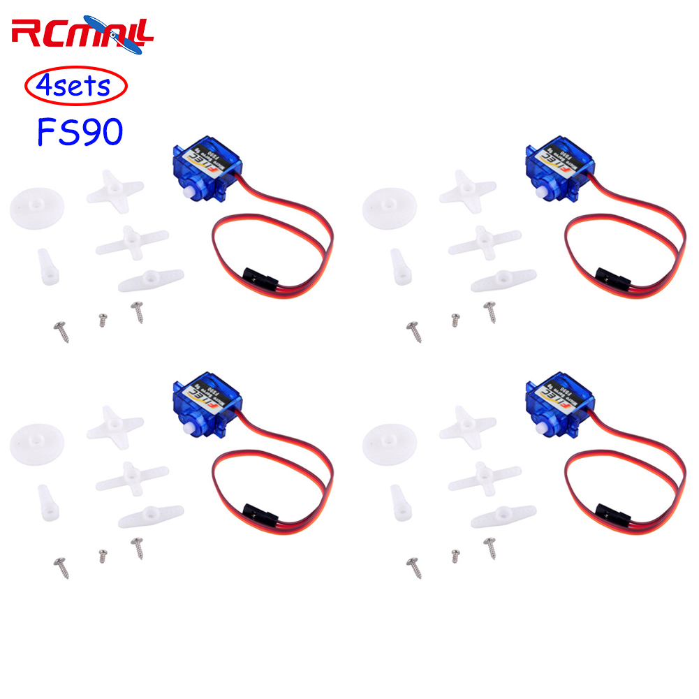Raspberry Pi 4 - 4 zestawy Feetech FS90 9g Analog