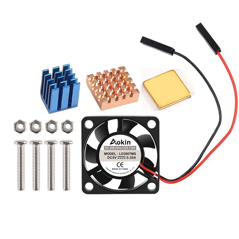 Pi Cooler - Wentylator 5V / 3.3V ze śrubami