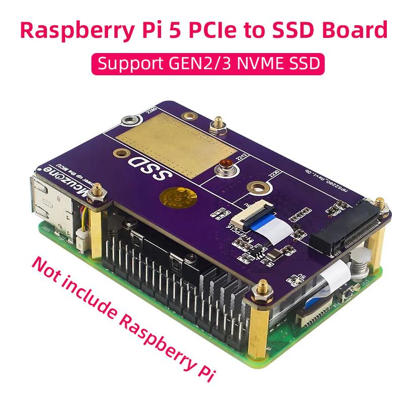 Pi Cooler - Raspberry Pi 5 PCIe to M.2