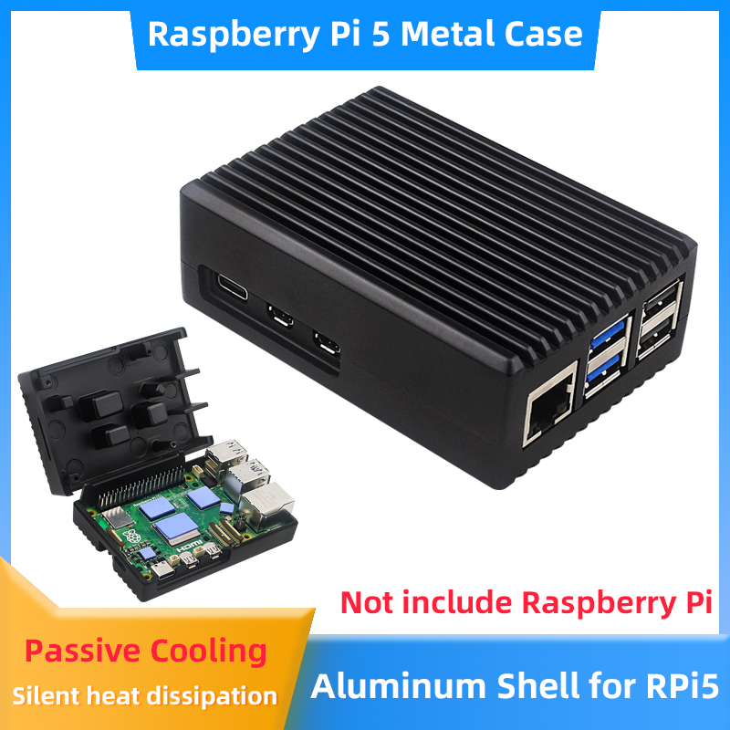 Pi Cooler - Obudowa Aluminiowa Raspberry Pi 5, Pancerne